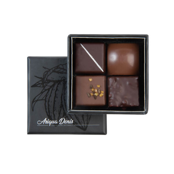 coffret elégance 4 chocolats